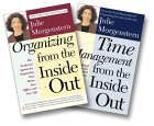 Julie Morgenstern Organizing From The Inside Out Two Book Set (Organizing From The Inside Out, Time Management From The Inside Out)