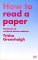 How to Read a Paper (Paperback)