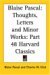 Thoughts, Letters and Minor...