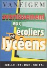 Avertissement aux écoliers et lycéens