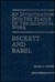 Beckett And Babel: An Investigation Into The Status Of The Bilingual Work