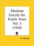 Abraham Lincoln: The Prairie Years Part 2