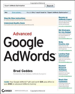 Advanced Google AdWords by Brad Geddes Advanced Google AdWords by Brad Geddes