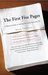 The First Five Pages: A Writer's Guide to Staying Out of the Rejection Pile (Hardcover)