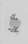 an old song for wrong women (BlankVerseDead folio edition) an old song for wrong women (BlankVerseDead folio edition)