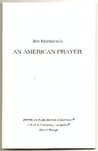 An American Prayer An American Prayer