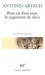 Pour en finir avec le jugem...
