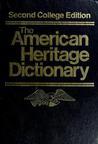 The American Heritage Dictionary 2nd College Ed, Thumb Index The American Heritage Dictionary 2nd College Ed, Thumb Index