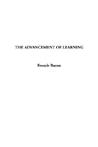 The Advancement Of Learning