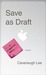 Save as Draft (Kindle Edition)