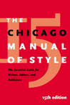 The Chicago Manual of Style by John Grossman