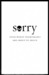 Sorry (Hardcover)