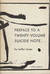 Preface to a Twenty Volume ...