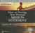 How to Develop Your Personal Mission Statement [With CDROM] (Audio CD)