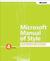 Microsoft Manual of Style