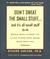 Don't Sweat the Small Stuff... and it's all small stuff (Paperback)