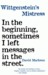 Wittgenstein’s Mistress by David Markson