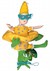 The Library Dragon Flip Doll (Fabric)
