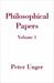 Philosophical Papers: Volume One
