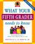 What Your Fifth Grader Need...