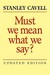 Must We Mean What We Say?: A Book of Essays
