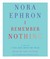 I Remember Nothing: and Other Reflections (Audio)