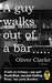 A Guy Walks Out Of A Bar