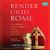 Render Unto Rome[The Secret Life Of Money In The Catholic Church] (Audio CD)