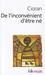 De L'inconvénient D'être Né (Paperback)