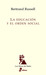 La educación y el orden social (Paperback)