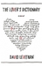The Lover's Dictionary by David Levithan The Lover's Dictionary by David Levithan