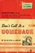 Don't Call it a Comeback by Kevin DeYoung Don't Call it a Comeback by Kevin DeYoung