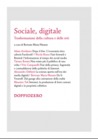Sociale, digitale: Trasformazioni della cultura e delle reti