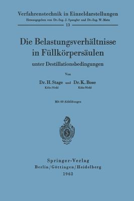 Die Belastungsverhaltnisse in Fullkorpersaulen Unter Destillationsbedingungen Hermann Stage Die Belastungsverhaltnisse in Fullkorpersaulen Unter Destillationsbedingungen Hermann Stage