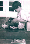 "Bookworm" by Steve McWhorter. Third place in the adult category of the 1999 Beyond Words photo contest at the Lexington Public Library.