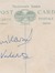 Reverse- Signed postcard for the Ex Occidente Press 1st edition of 'Secret Europe'