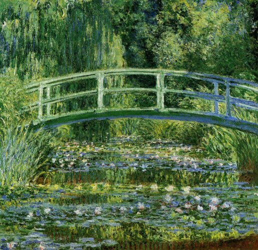 Japanese bridge by Claude Monet