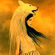 Amber Colored Wolf