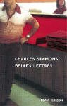 Belles Lettres Charles Simmons Belles Lettres Charles Simmons