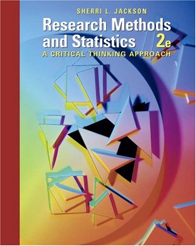 research methods and statistics a critical thinking approach by sherri jackson research methods and statistics a critical thinking approach by sherri jackson