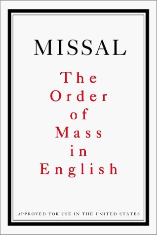 missal: the order of mass in english