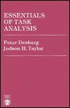 Essentials of Task Analysis Peter Desberg Essentials of Task Analysis Peter Desberg