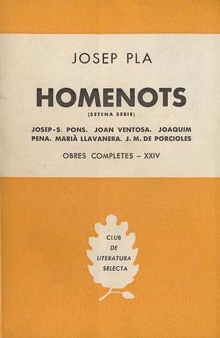 Homenots Josep Pla Homenots Josep Pla