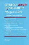 European Review of Philosophy, 1: Philosophy of Mind Gianfranco Soldati European Review of Philosophy, 1: Philosophy of Mind Gianfranco Soldati