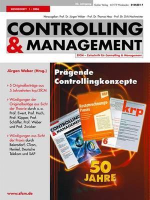 Pragende Controllingkonzepte Jürgen Weber Pragende Controllingkonzepte Jürgen Weber