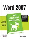 Word 2007: The Missing Manual: The Missing Manual Word 2007: The Missing Manual: The Missing Manual