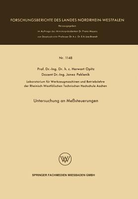 Untersuchung an Messsteuerungen Herwart Opitz Untersuchung an Messsteuerungen Herwart Opitz