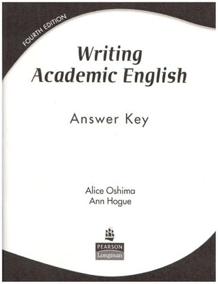 > writing academic english