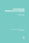 Accounting Research Database (RLE Accounting): Volume 60 (Routledge Library Editions: Accounting)