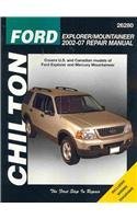 Ford Explorer/Mountaineer 2002 - 2007 Repair Manual Chilton Automotive Books Ford Explorer/Mountaineer 2002 - 2007 Repair Manual Chilton Automotive Books
